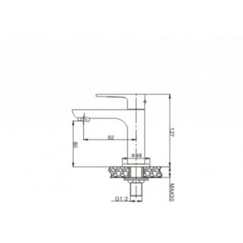 Praxi Toiletkraan Chroom