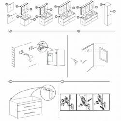 Spiegelkast Differnz The Collection Concept 80x62x15 cm G...