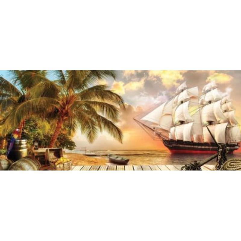 Fotobehang Piratenschip II , Piraten behang *Muurdeco4kids