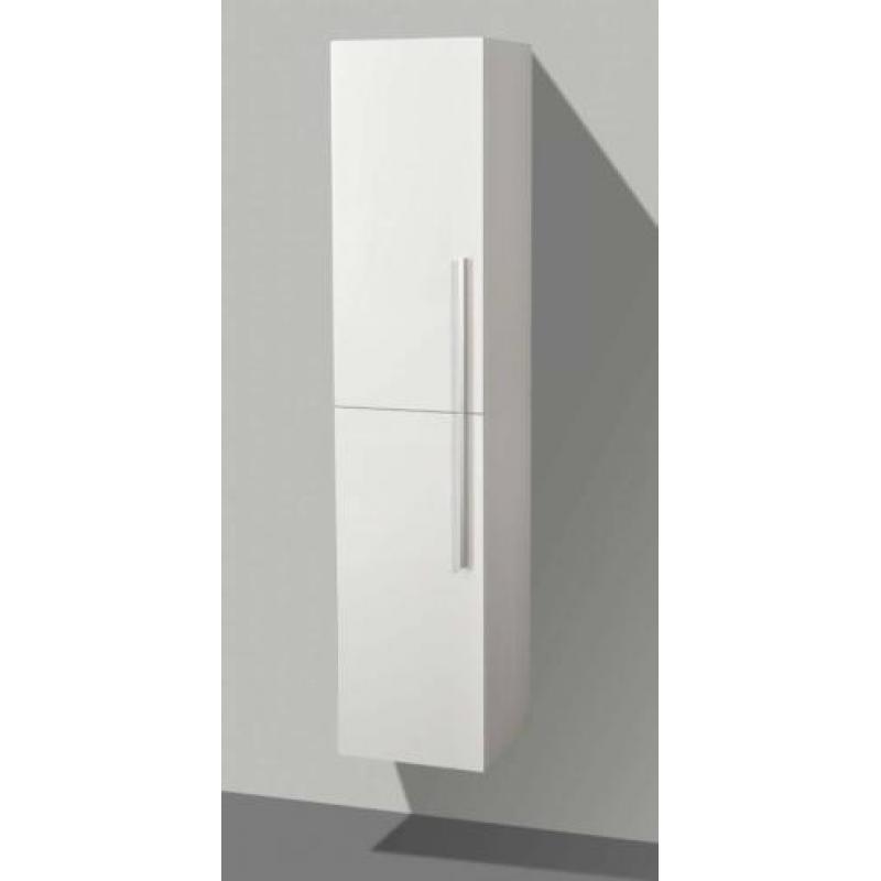 Hoge kolomkast 35x35x160 cm Zwart Wengé
