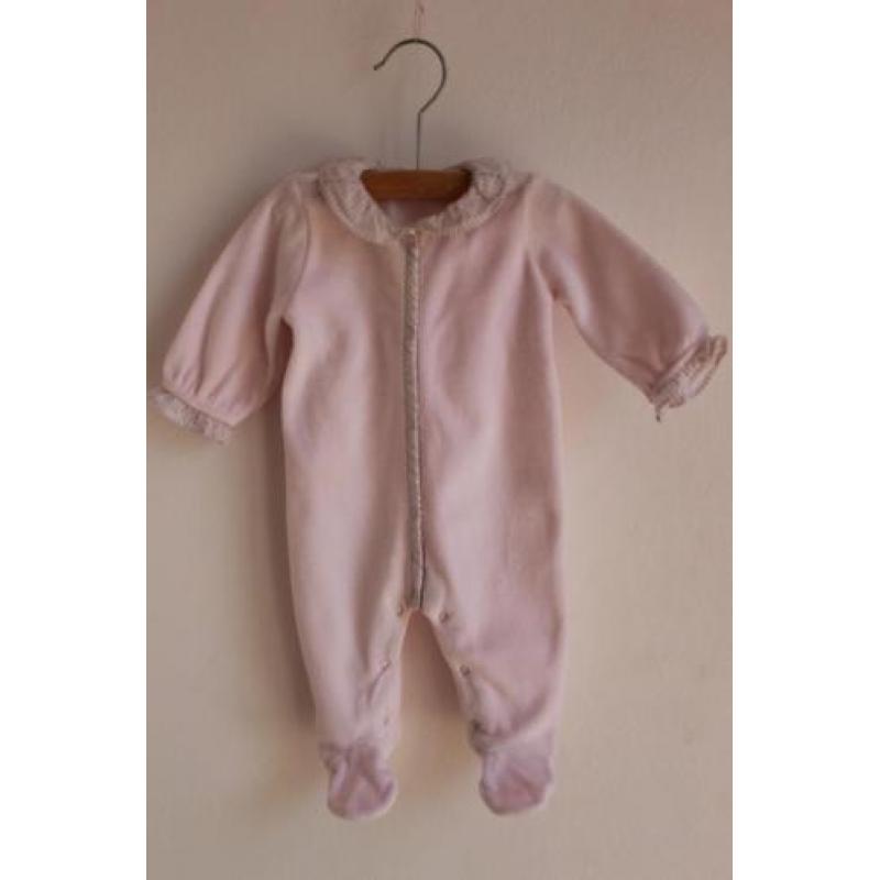 Roze velours pakje van Jacadi maat 50 (8785)