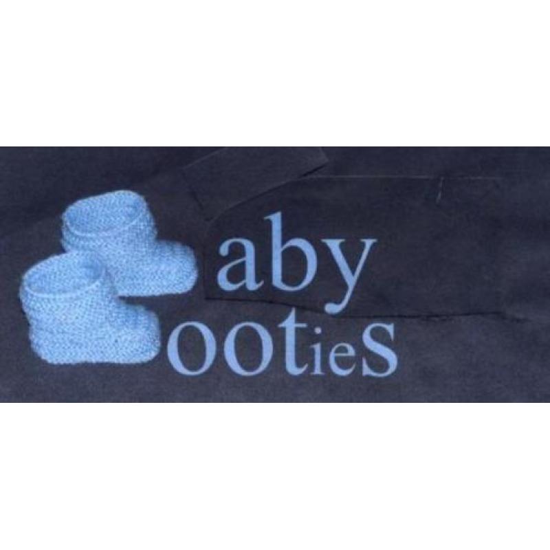 Lila Baby Booties, 0-3 maanden, handgebreide slofjes