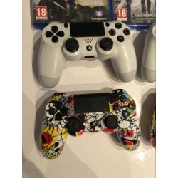 Ps4 500gb driveclub bundle glacier white/wit incl 7 games!!