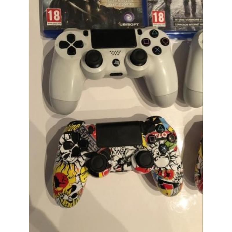 Ps4 500gb driveclub bundle glacier white/wit incl 7 games!!