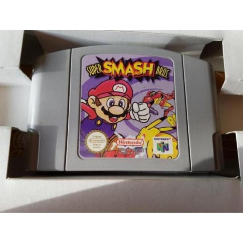 Nintendo N64 Super Smash bros compleet in doos