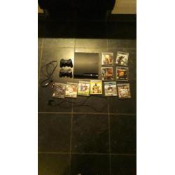 PS3 2 Controllers 10 Games