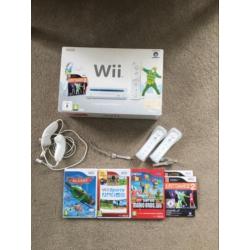 Wii spelcomputer met toebehoren en spellen