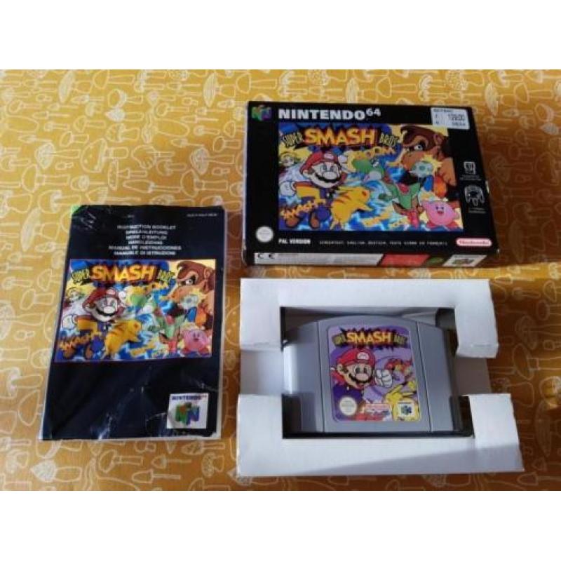Nintendo N64 Super Smash bros compleet in doos