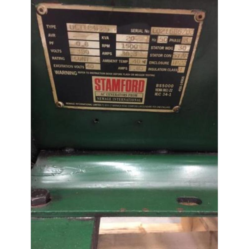 Lister 3cilinder met Stamford 20 kVA & lister 3cilinder 12.5
