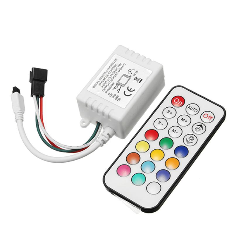 21 Keys IR Remote Controller for WS2811 WS2812B LED Flexible Strip Light DC5 24V Hoge kwaliteit