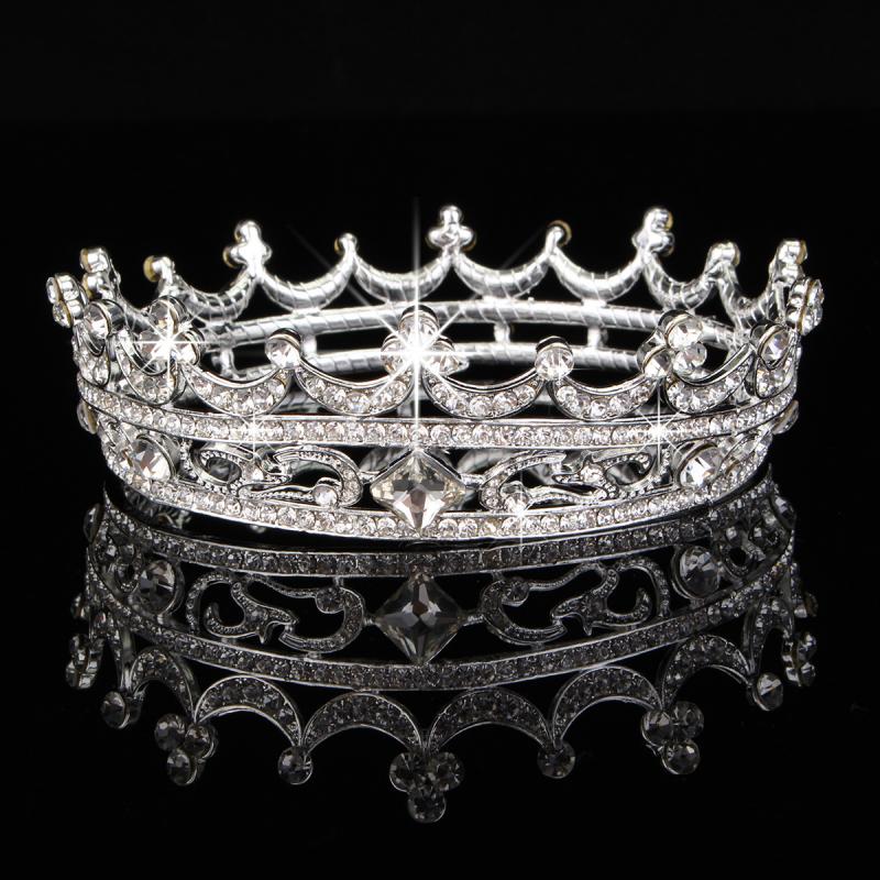 Bride Rhinestone Crystal Crown Tiara Head Jewelry Princess Queen Headpiece Wedding Accessories