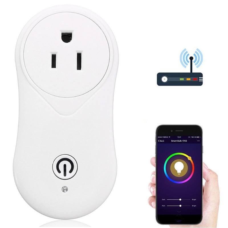 WIFI Mobile Phone Remote Control Smart Timer Home Socket EU US Plug Switch AC110 240V voordeligste