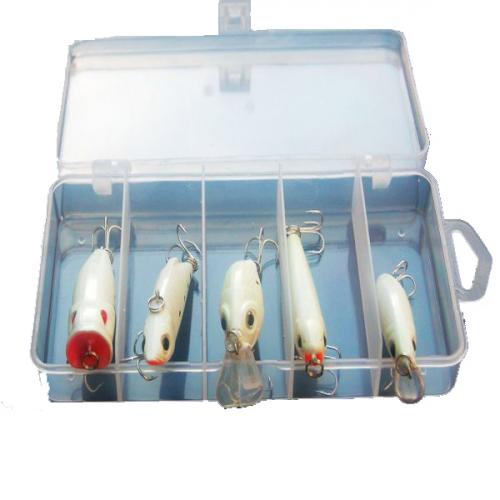 ZANLURE 5 PCS Luminous Night Fishing Lures Bait Suit Fishing Hooks Tackle
