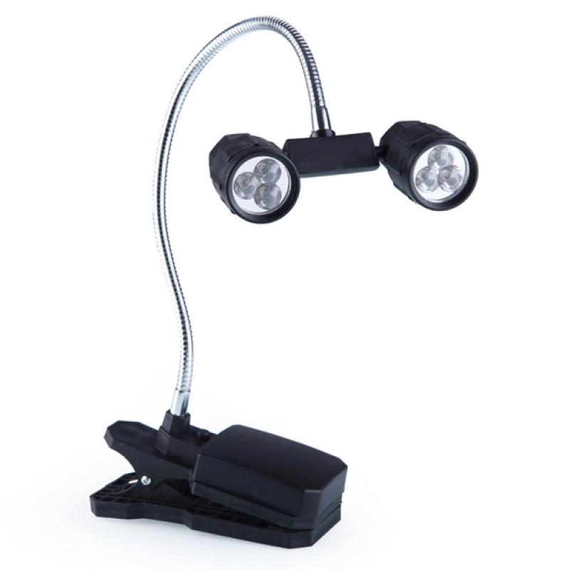 Adjustable BBQ Clip on Light Flexible 6 LED Rotation Barbeque Reading Lamp