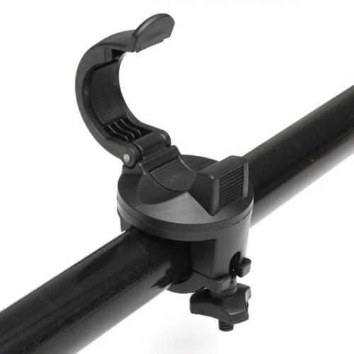 360°Rotation Torch Clip Mount Bicycle Front Bracket Flashlight Holder