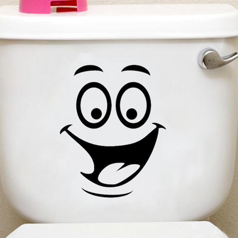 Honana BX 421 Smiling Face Waterproof Toilet Sticker Bathroom Decoration Decal laagste prijs