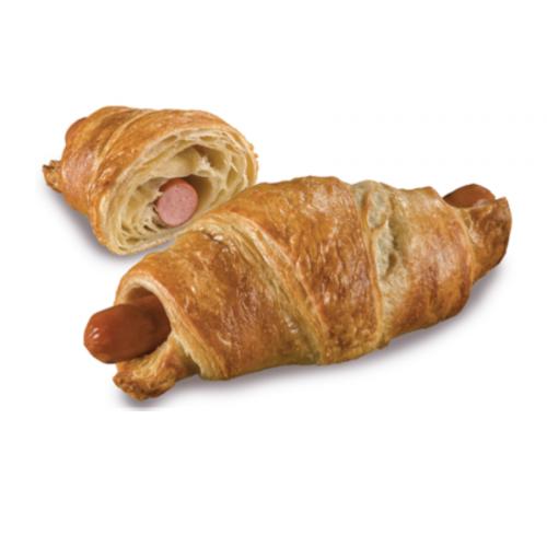 Croissant met kipknakworst 64x100 gram