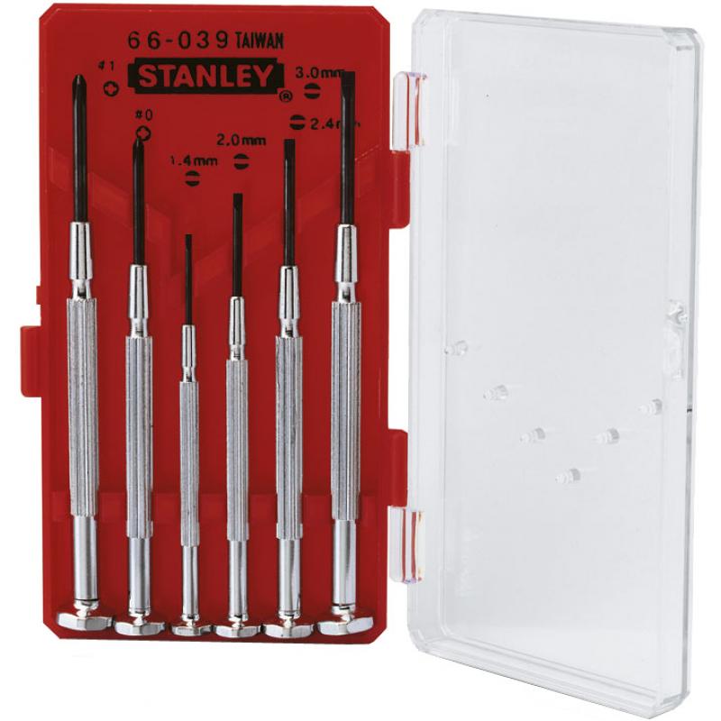 Horlogemakers Schroevendraaierset Stanley Gereedschap