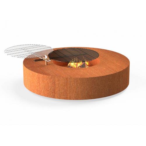 , Vuurtafel Cortenstaal incl. BBQ rooster