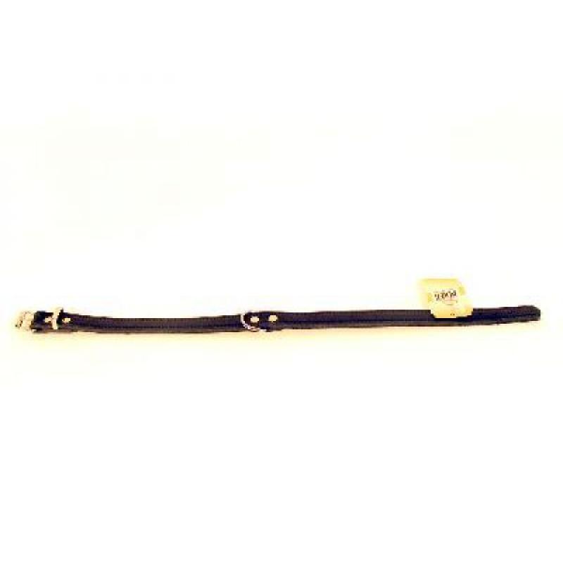 Adori Adori halsband voor hond softleder bruin 40x1,6 cm