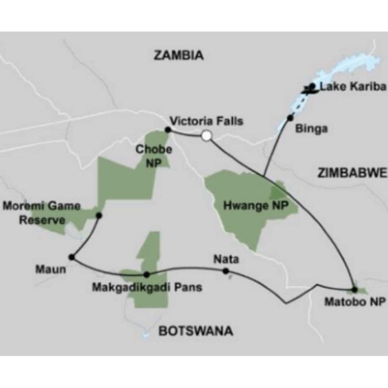 Expeditie Botswana en Zimbabwe (17 dagen)