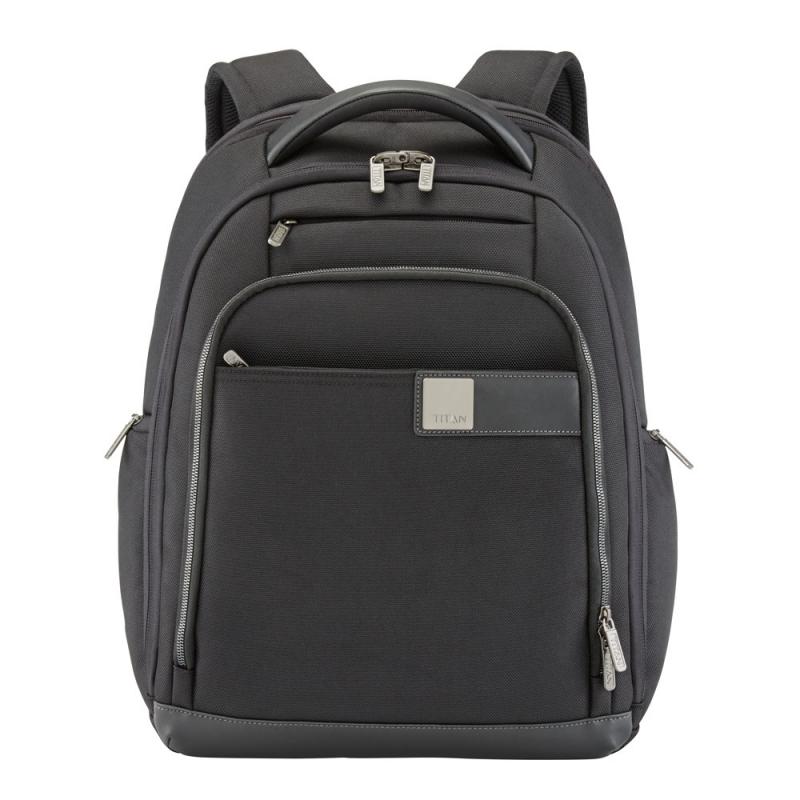 Casual Rugtassen Titan Power Pack 15 apos apos Laptop Backpack Expandable Black