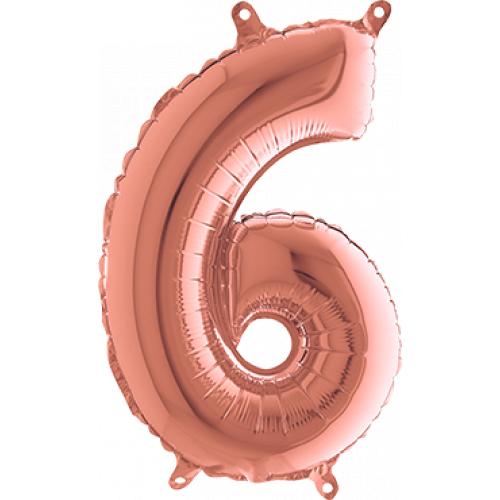 Grabo 6 Rose Gold Foil Number 26in 66cm