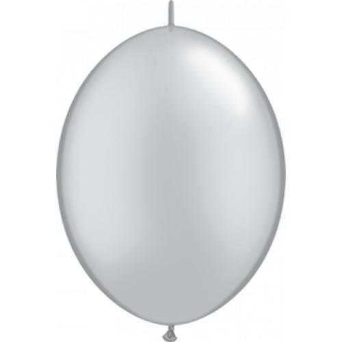 Qualatex Quick Link Metallic Silver QuickLink 12in 30cm