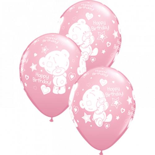 Tiny tatty logo Me To You Tiny Tatty Teddy Birthday Standard Pink Latex Round 11in 27.5cm