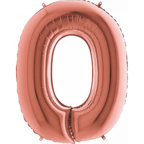 O Rose Gold Foil Letter 40in 100cm Grabo te koop