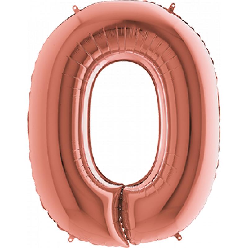 O Rose Gold Foil Letter 40in 100cm Grabo te koop