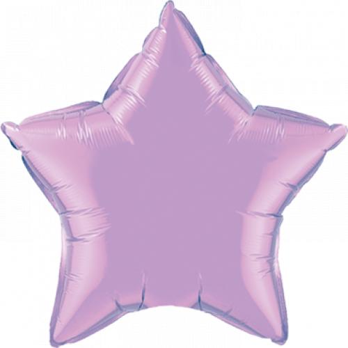 Qualatex Pearl Lavender Foil Star 20in 50cm