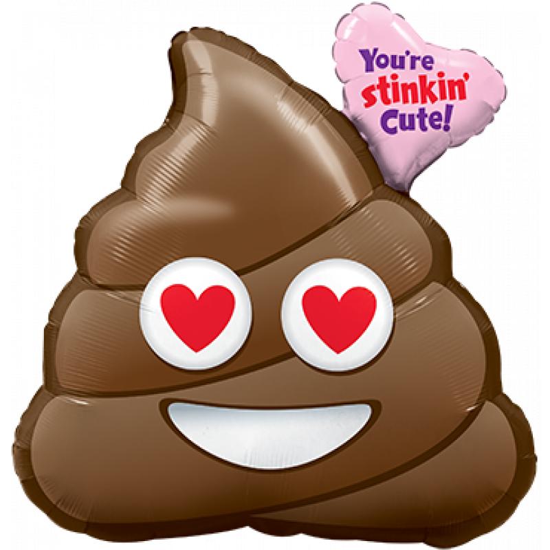 You're Stinkin' Cute! Foil Shape 31in 79cm Qualatex