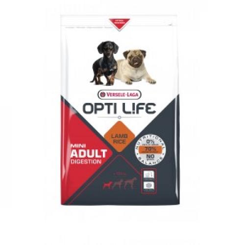 Opti Life Opti Life Adult Digestion Mini hondenvoer 2,5 kg Hondenvoer Opti Life