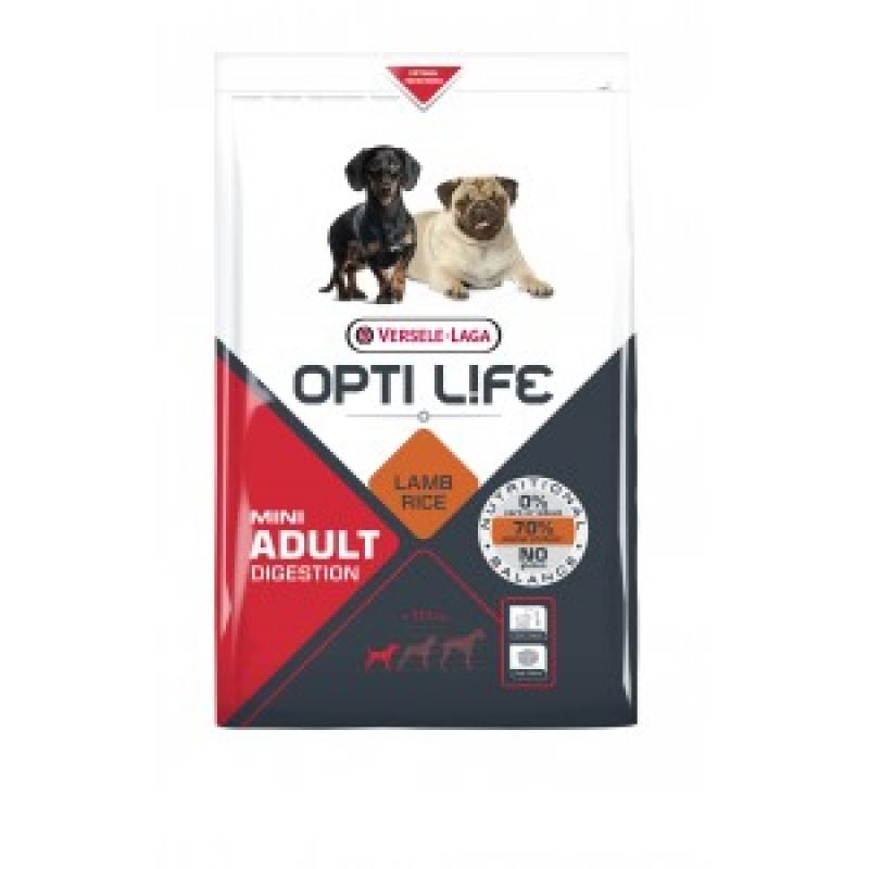 Opti Life Opti Life Adult Digestion Mini hondenvoer 2,5 kg Hondenvoer Opti Life