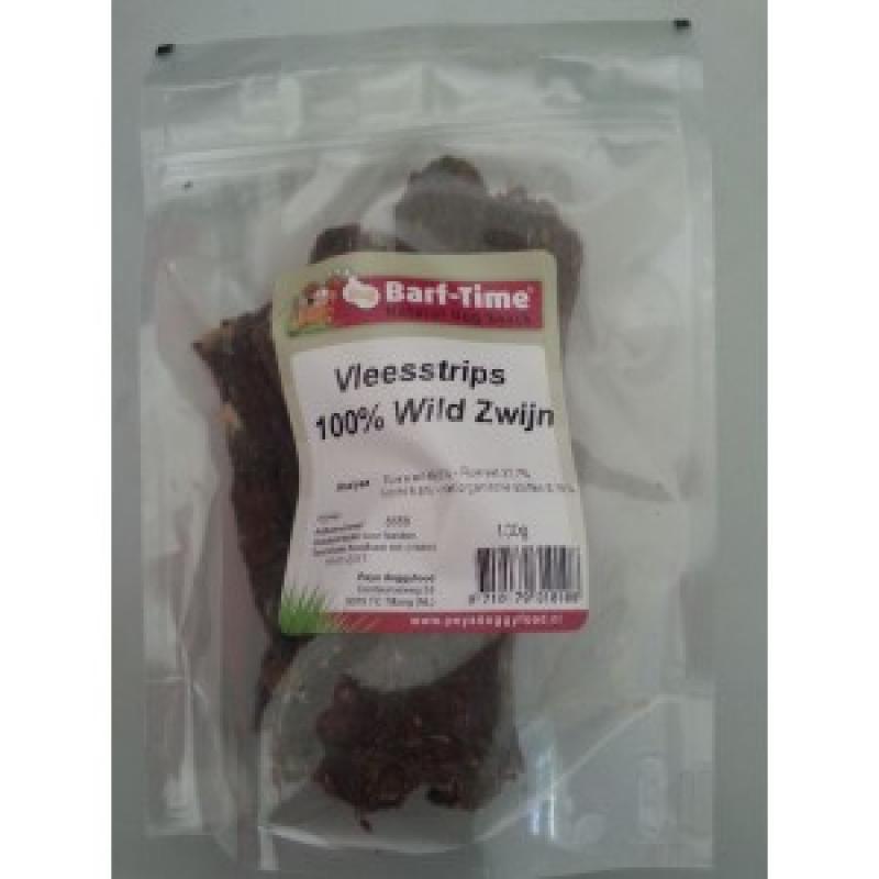 Hondensnacks Hypoallergeen Peys Barf Time Vleesstrips Wild Zwijn hondensnacks Per 2 verpakkingen