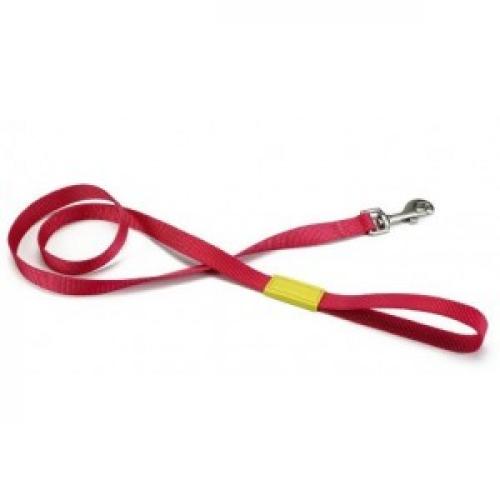 Hond Hondenriemen Beeztees Beeztees Nylon Hondenriem Uni Roze 120 cm x 15 mm