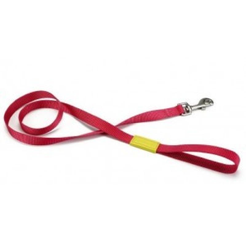Hond Hondenriemen Beeztees Beeztees Nylon Hondenriem Uni Roze 120 cm x 15 mm