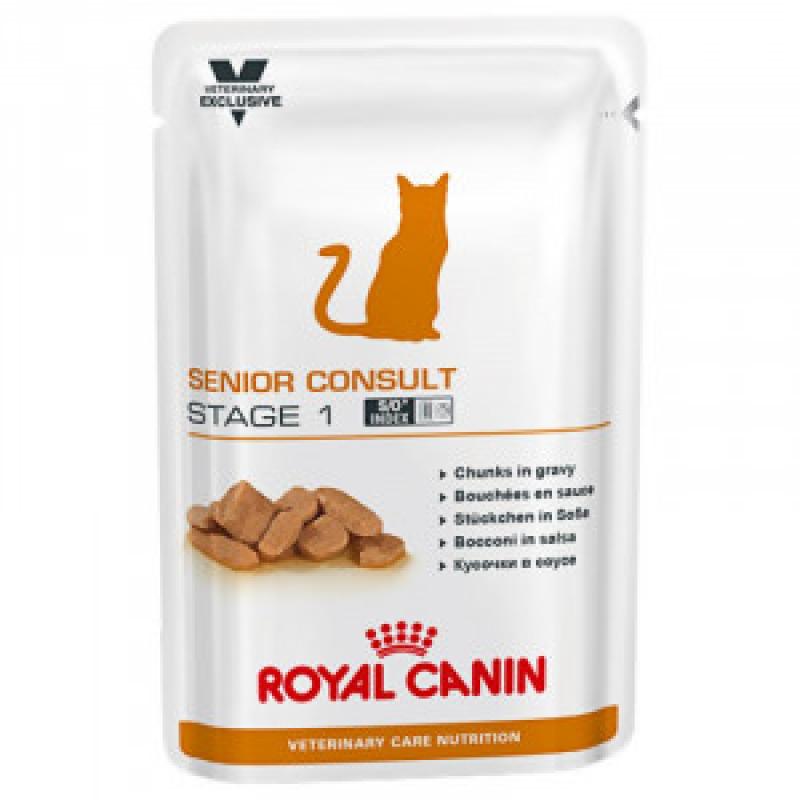 Royal Canin VCN Senior Consult Stage 1 zakjes kattenvoer 4 x 12 zakjes Royal Canin Veterinary Care