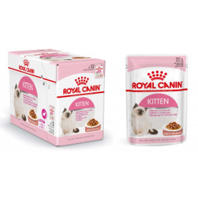 Kattenvoer Royal Canin Royal Canin Royal Canin Pouch Kitten kattenvoer 4 x Saus 4 x Gelei (96