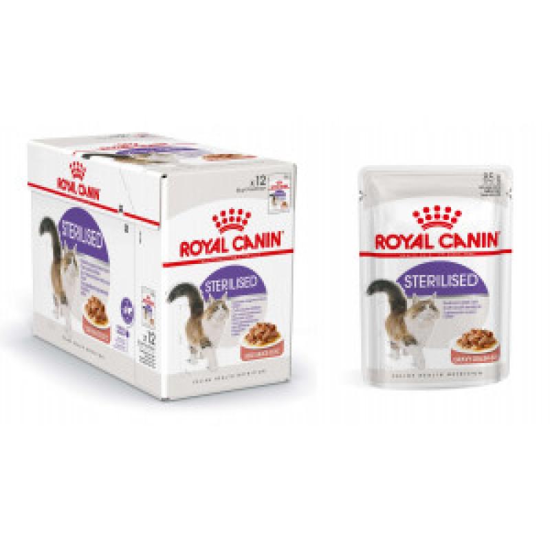 Kattenvoer Royal Canin Royal Canin Royal Canin Pouch Sterilised kattenvoer 2 x In Saus