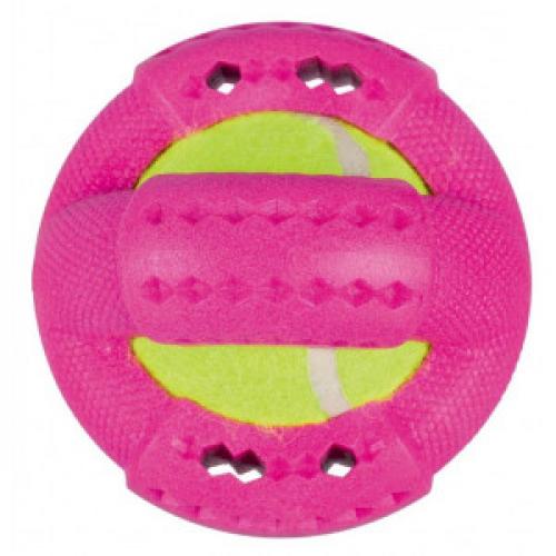 Trixie Drijvende Ringen met Tennisbal voor de hond Per stuk Trixie Hond Speelgoed