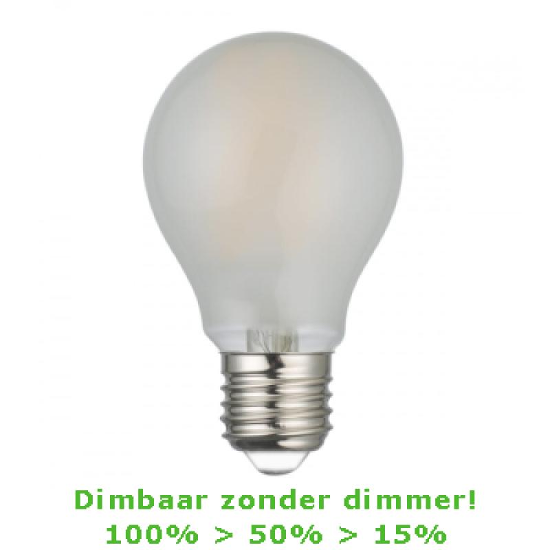 LED E27-A60 Filament 7,5 Watt - 2700K - 3 Staps Dimbaar
