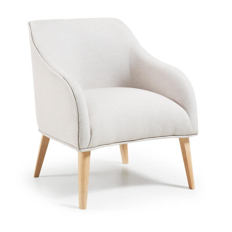 Kave Home Kave Home Fauteuil 'Bobly' kleur beige Root Catalog