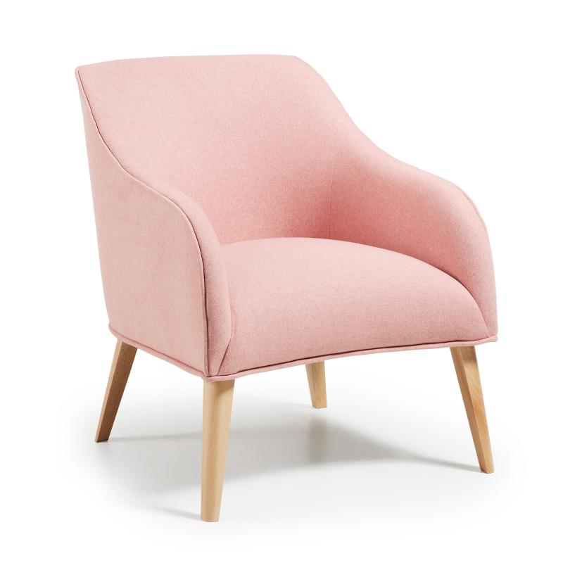 Kave Home Fauteuil 'Bobly' kleur roze Kave Home Root Catalog