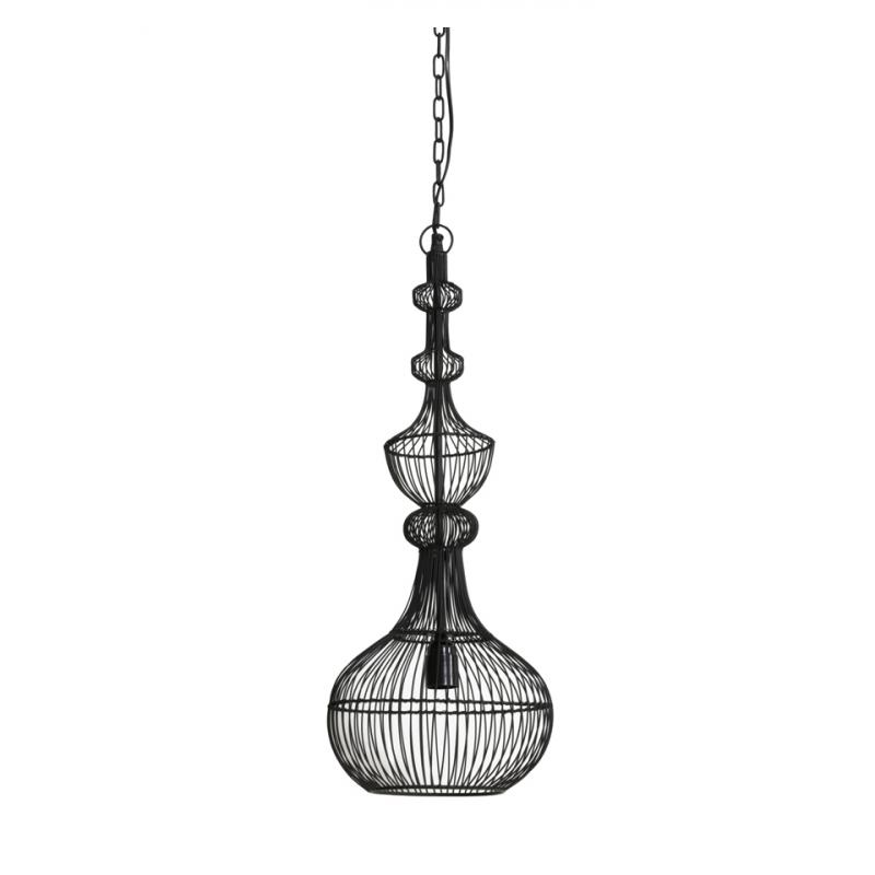 Root Catalog Light Living Light Living Hanglamp 'Ophelia' 25cm, antiek zwart
