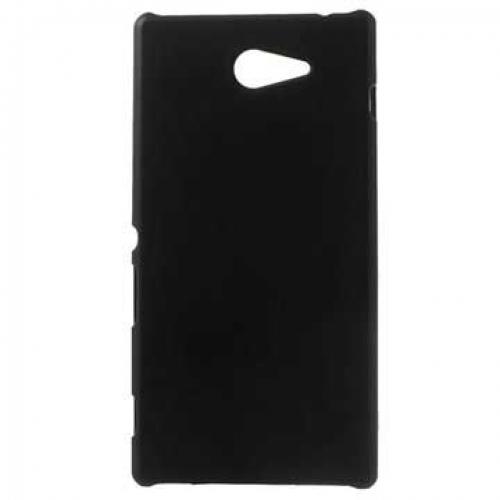 Sony Xperia M2, Xperia M2 Dual Geruberiseerd Cover Zwart