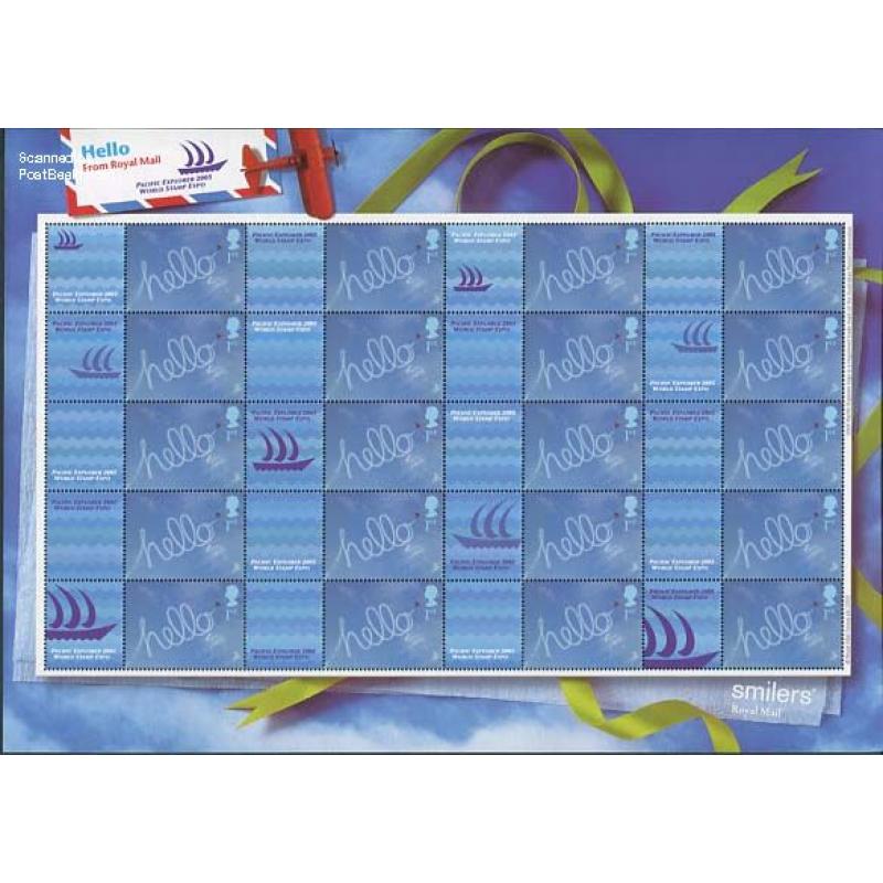 Pacific Explorer 2005, Label Sheet