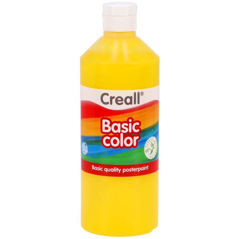 Plakkaatverf Geel 500 ml