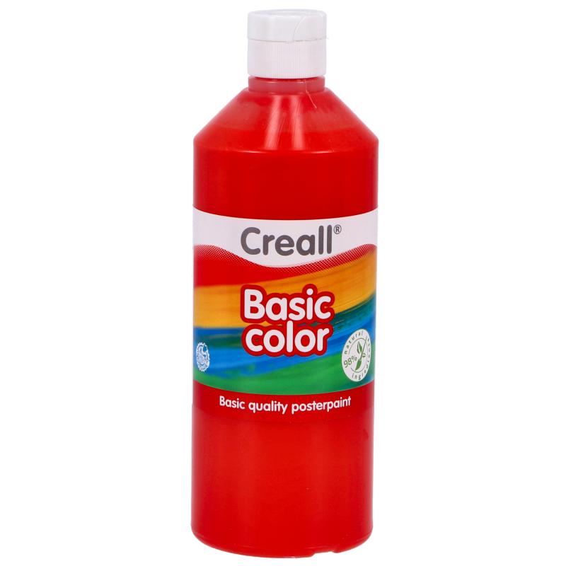 Plakkaatverf Rood 500 ml